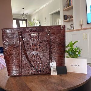 Brahmin Jules Pecan Melbourne Travel Tote